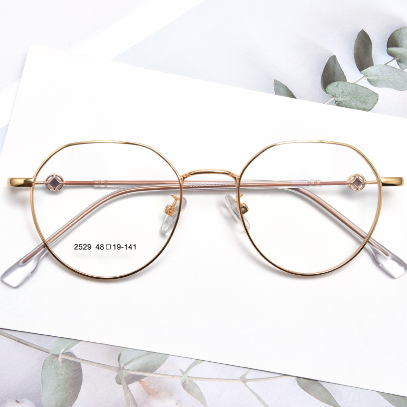 FC wholesale custom metal computer anti blue light blocking glasses optical eyeglasses