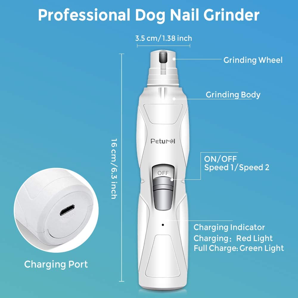 New Sale Electric Professional Painless Pet Dog Nail Trimmer USB Clippers Supplies Dog Cat Nail Grinder
