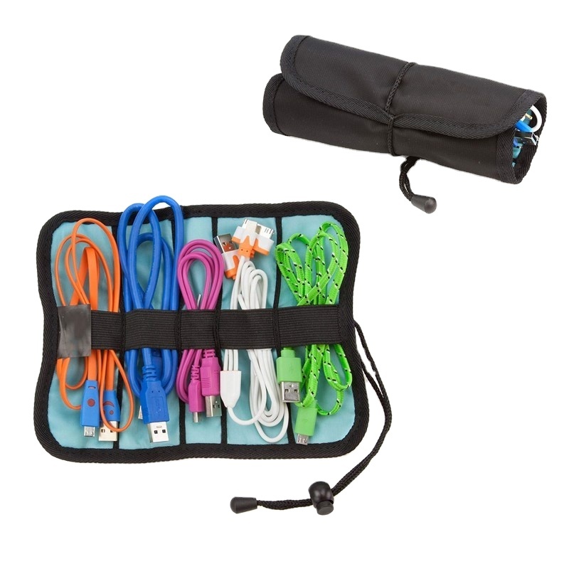 Universal Cable Organizer Foldable Electronics Accessories Organizer Storage Bag