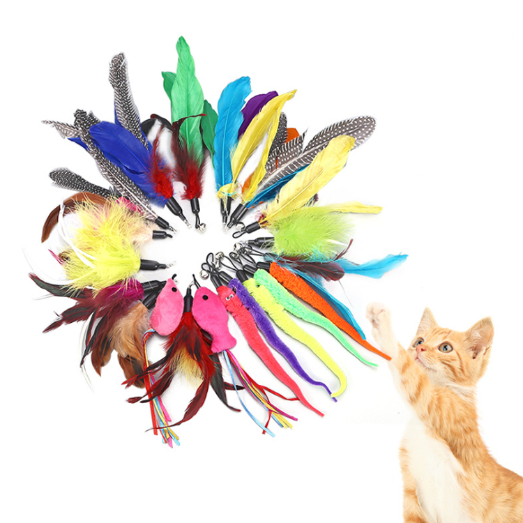 Manufacturer Stock New Cats Replacement Head Cat Mouse Teaser Toys Assortment For Indoor Cats