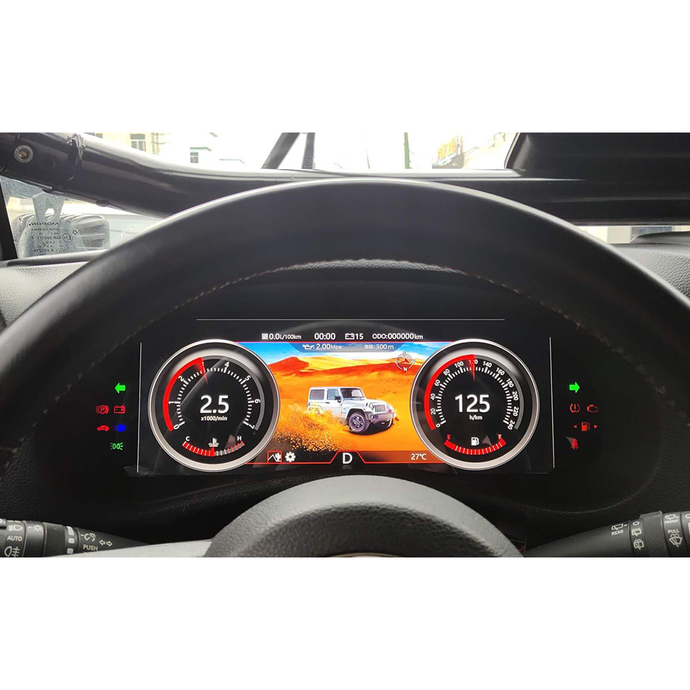 Автомобильная приборная панель Linux для Jeep Wrangler 3 JK 2010-2017, многофункциональная Модифицированная и модернизированная Автомобильная приборная панель с ЖК-дисплеем
