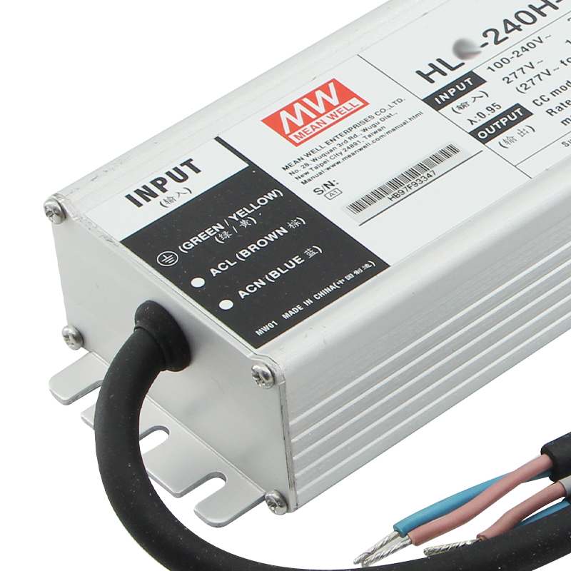 Бренд Mean Well представляет H-L-G-240H-C1050B 240W 1050mA постоянного тока с высокой эффективностью количество затемнения переменного тока в постоянный драйвер светодиодной ленты