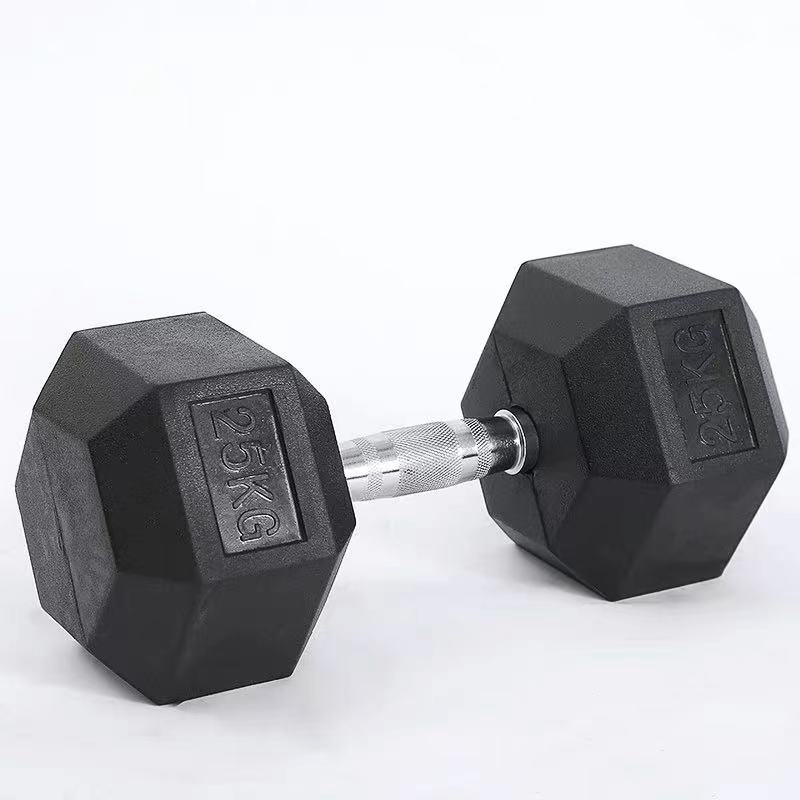 Cheap rubber hex dumbbells gym equipment free weights adjustable dumbbell sets