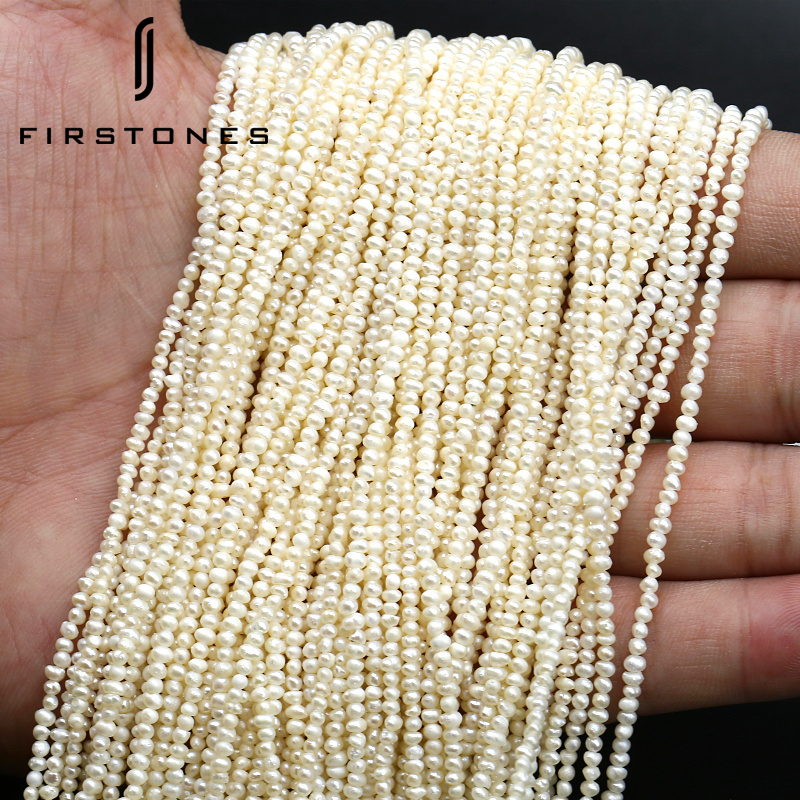 1.5-1.8mm Natural Freshwater Small Pearl Beads Jewelry Making