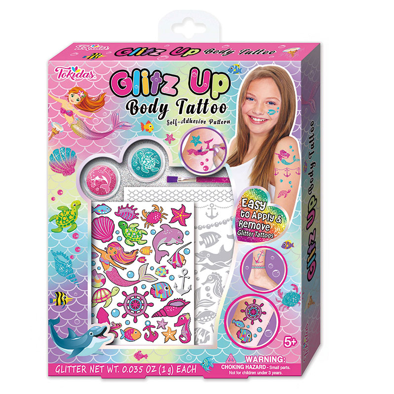 2024 Glitz Up Body Tattoo Art glitter tattoo set