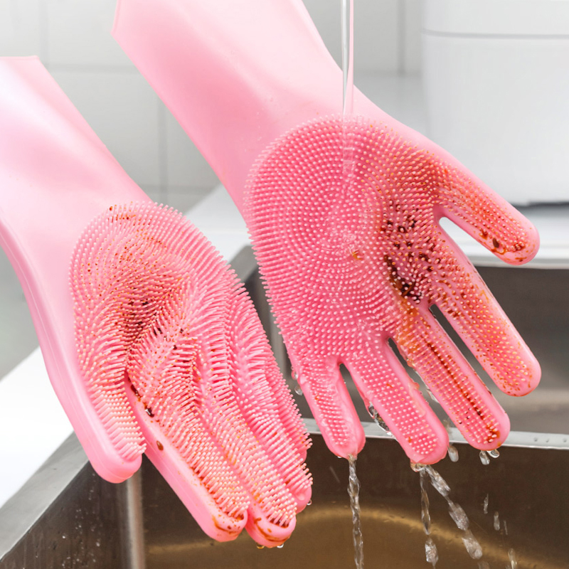 Кухня dishiwashing латексные перчатки руки мытья посуды бытовые чистящие перчатки