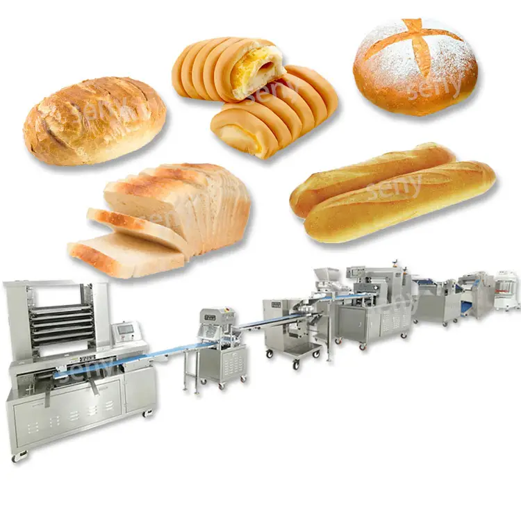 Best Quality Commercial Baguette Toast French Bread Sweet Milk Bread Making Machine Line