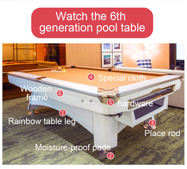 Professional Billiard Table Factory Customization Logo Best Sell Fancy Nine Ball Table