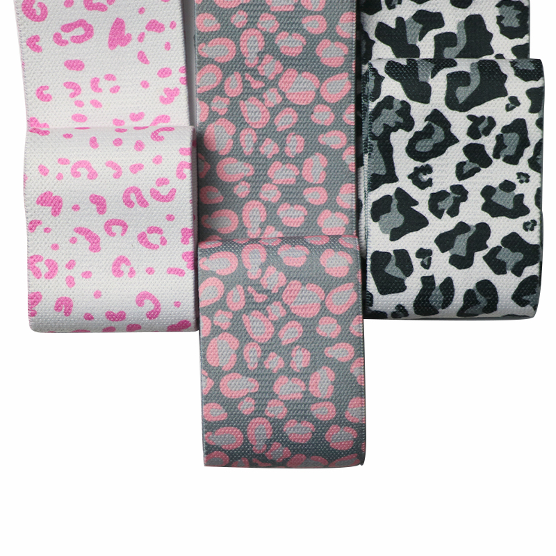 CHOOYOU ODM/OEM bandas de entrenamiento fitness accessories adjustable training elastic Leopard spot workout bands