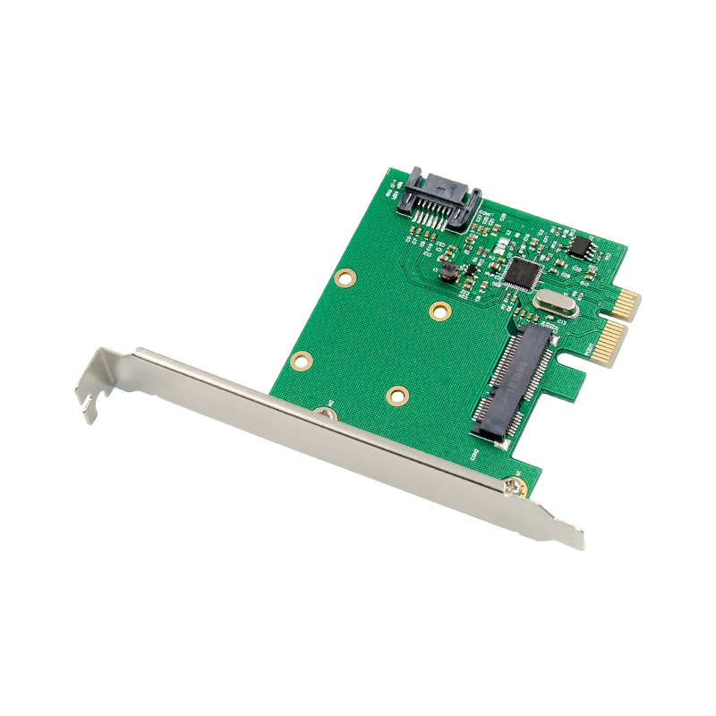 Адаптер PCIe mSATA NGFF карта ASM1061 PCI Express SATA