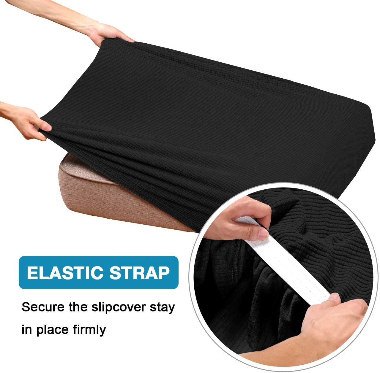 Jacquard Stretch Couch Cushion Slipcovers Reversible Cushion Protector Slipcovers Sofa Cushion Protector Covers
