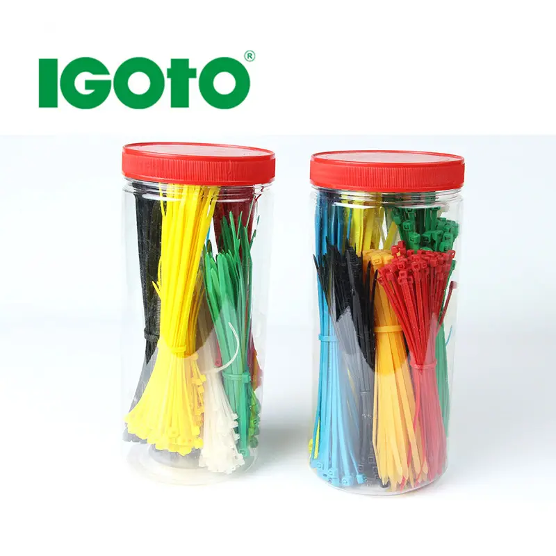 nylon cable tie jar package. bottle box of cable tie