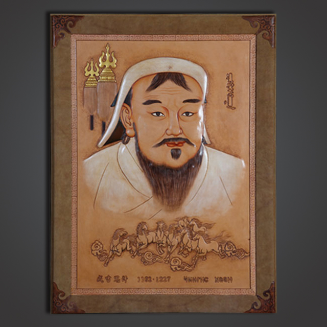 Leather carving handicraft
