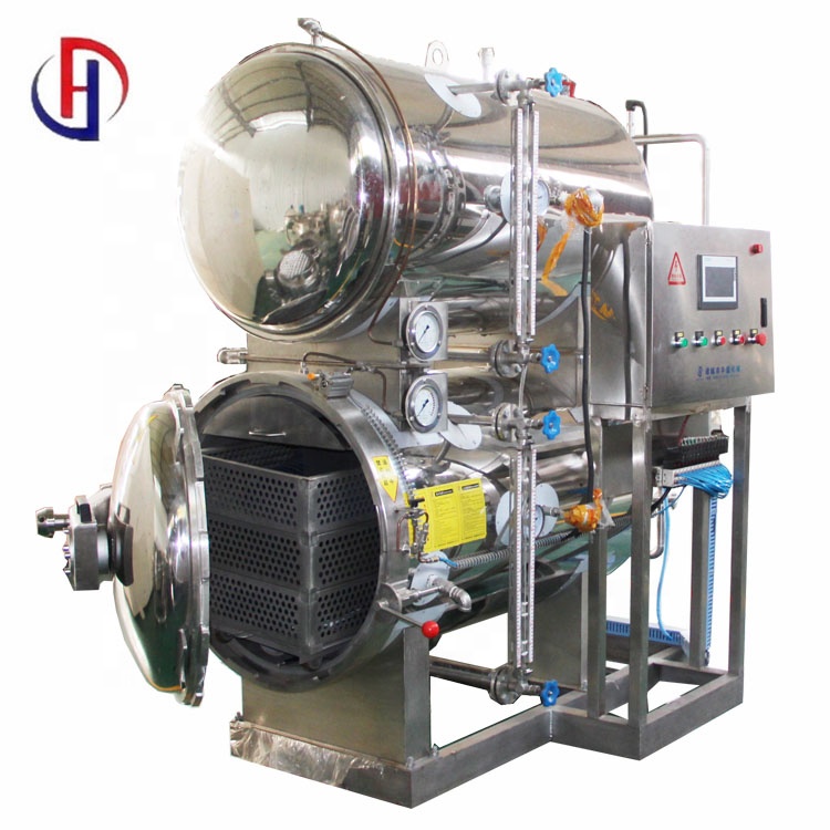 Industrial food Sterilizer Autoclave / Glass jars bottle Retort Machine / Tin can processing Retort Sterilizer