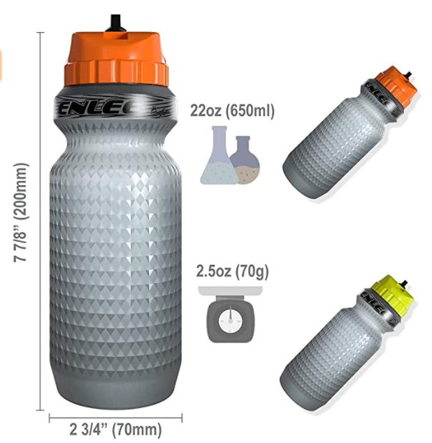 Factory Wholesale plastic Sport water bottles Food-grade silicone and PP5 650ml kettle custom bike bicycle water bottle