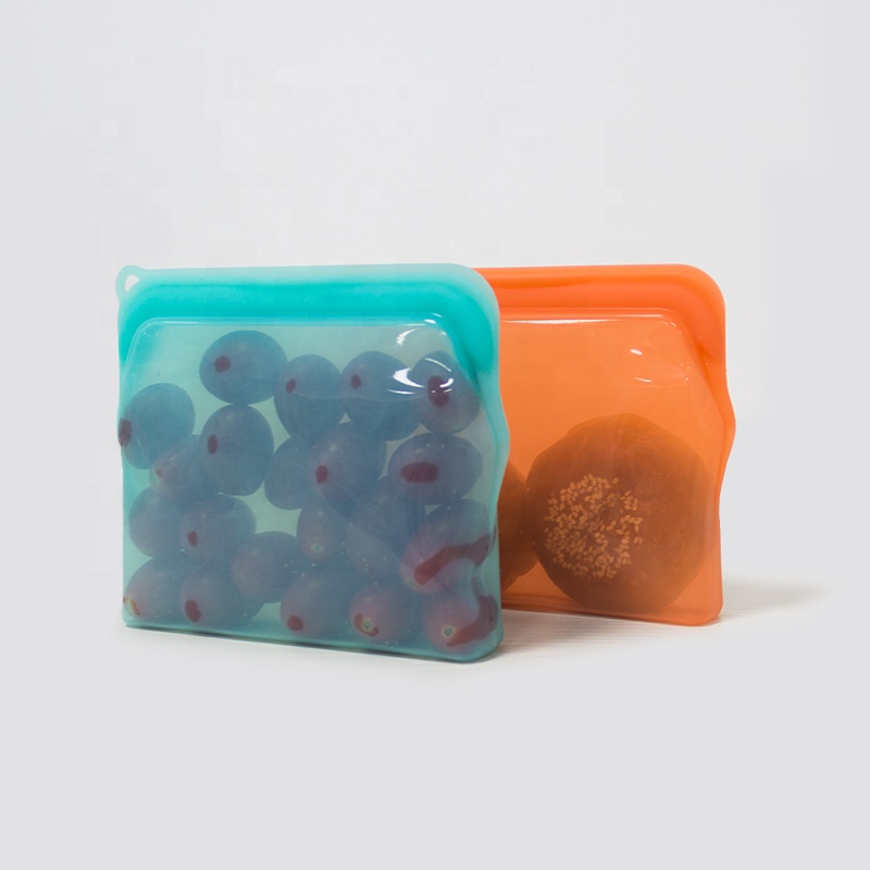 Платиновый силиконовый мешок Ziplock многоразовый силиконовый мешок для еды