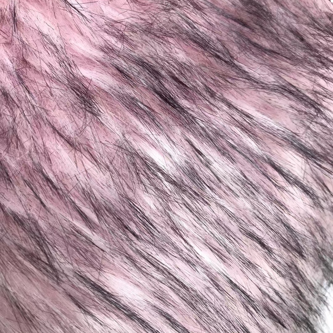 stock polyester knit long and short stock lot faux fur fabric for apparel