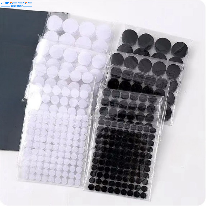 High Quality Nylon Adhesive Coin Fastener Tapes Self-Adhesive Hook And Loop Velcroes Dots For Furniture Accessories