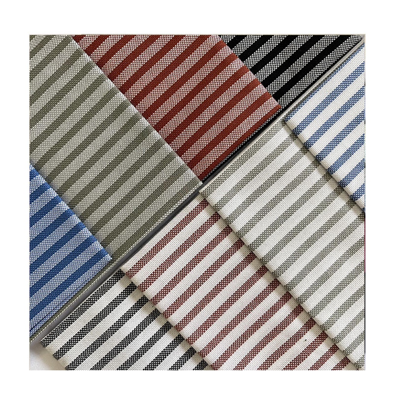dress making cotton cloth fabric roll woven yarn dyed designer custom colors pure cotton material stripe fabric for garment