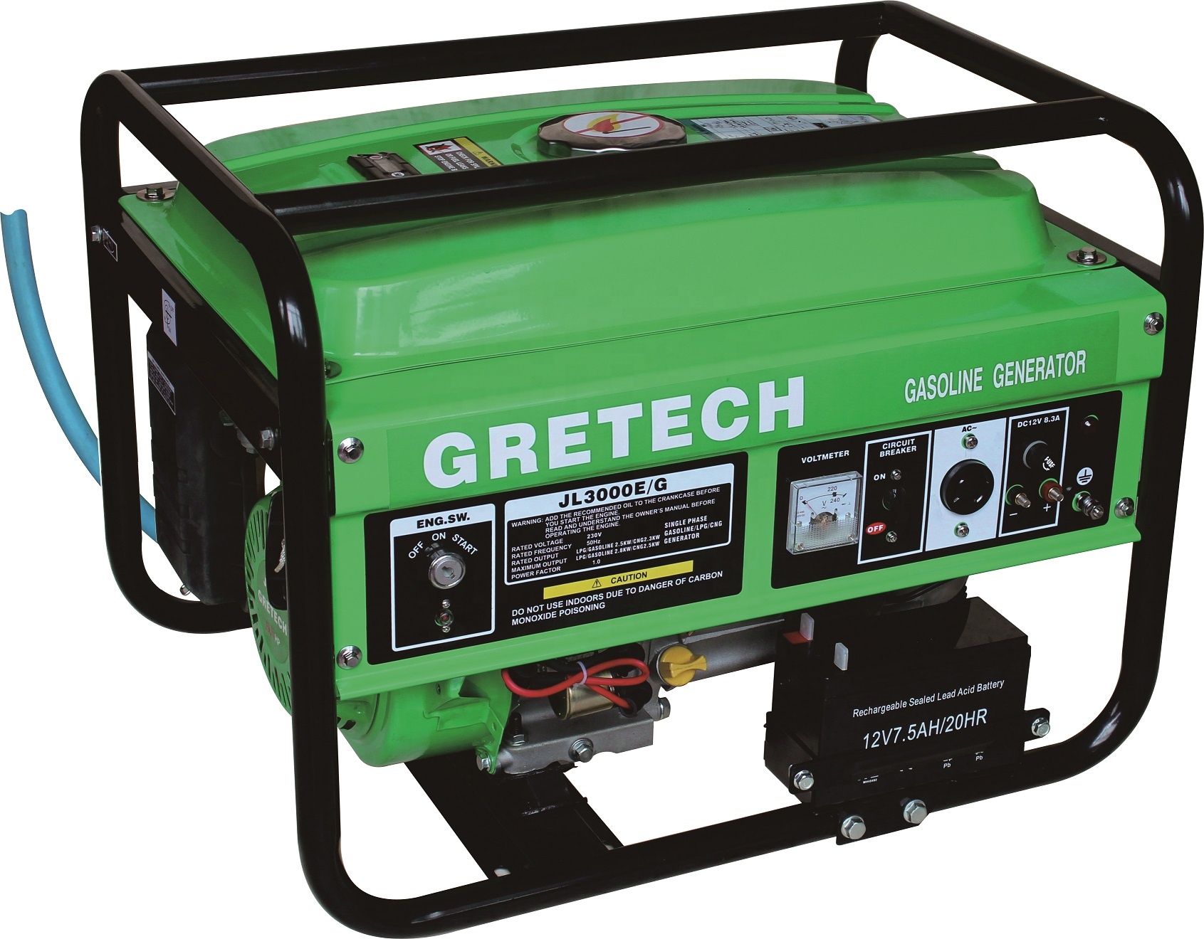 Заводская поставка, Gretech power, высококачественный Газовый генератор, портативный генератор JL3000 G/ E