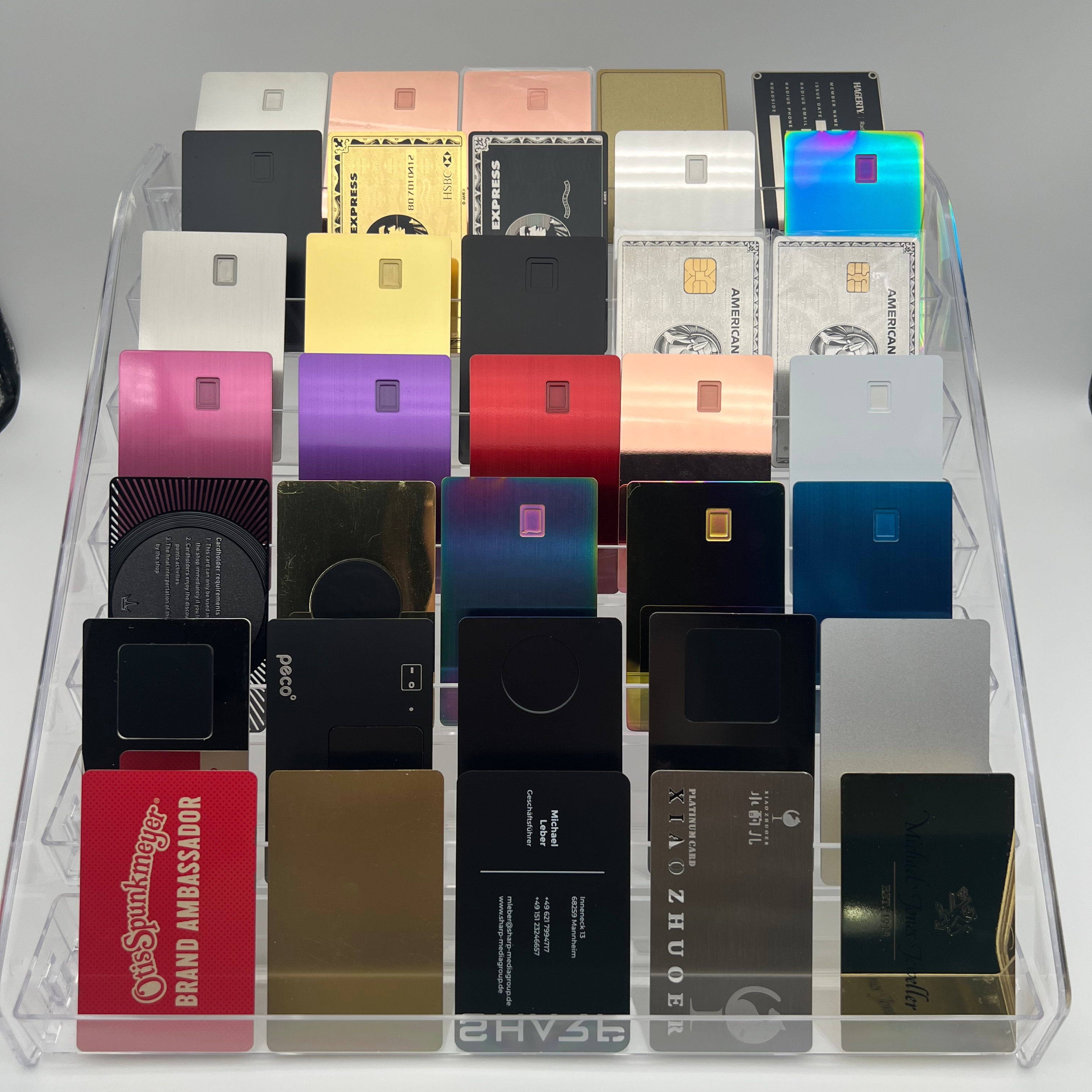 Оптовая продажа, металлическая безконтактная NFC смарт-карта EMV, слот для микросхем, металлические кредитные карты, NFC визитная карта