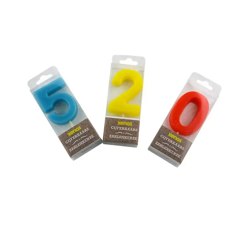 colorful 0-9 hot sale birthday number candle