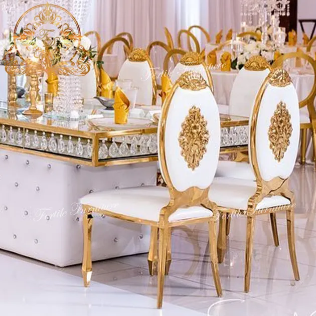 High Back Wedding Bride Groom Main Set Luxury King Throne Chair