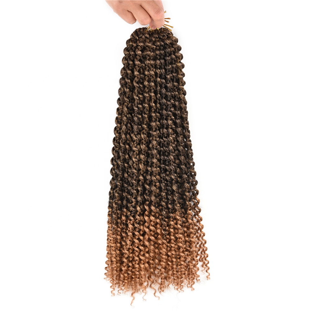 Волосы для вязания крючком Passion Twist для женщин, низкотемпературные огнестойкие синтетические волосы для вязания крючком, 18 дюймов, 100 г, 24 корня