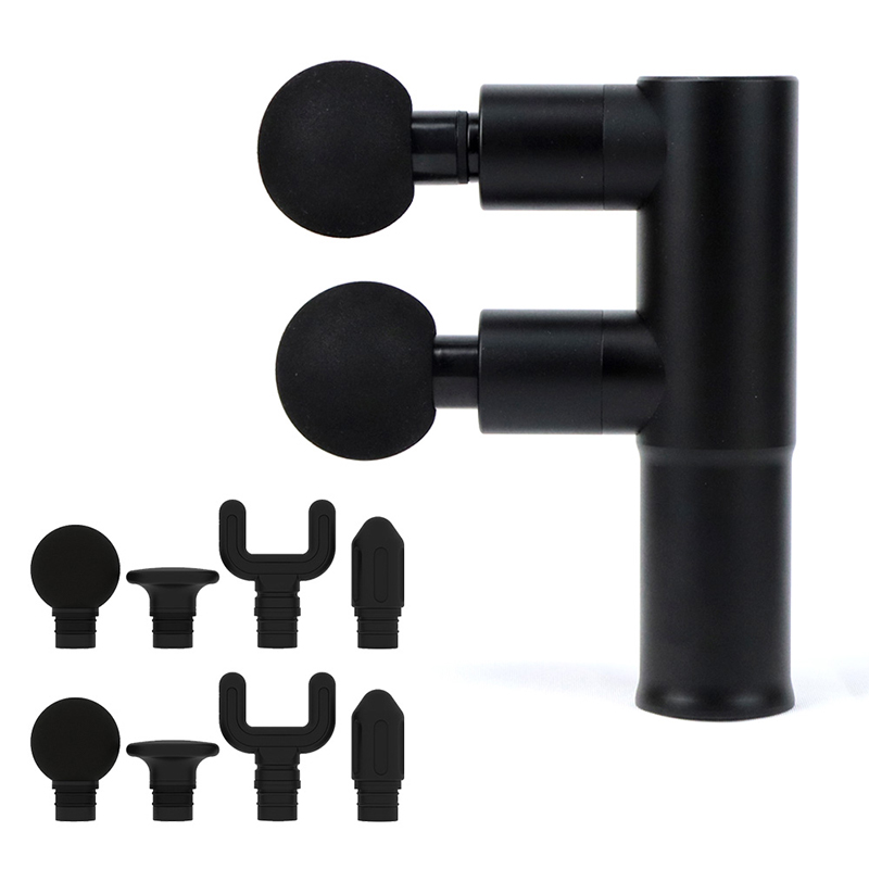 Professional deep Tissue Massage Gun 8 Massage Heads to Relieve Pain high Intensity Vibration Rechargeable dual head Massage Gun