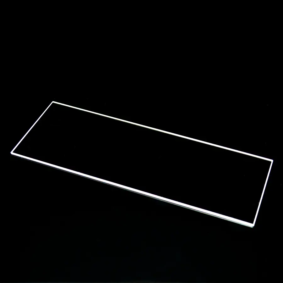 HF high quality chamfering clear fused quartz glass sheet silica glass plate