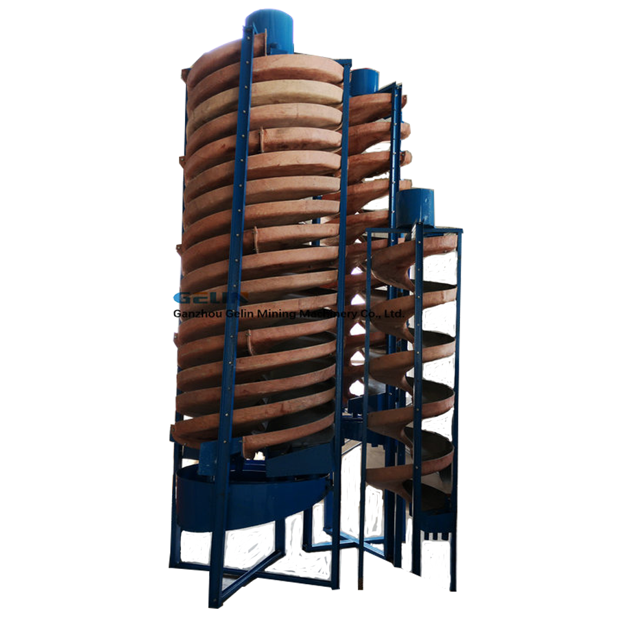 Gravity Separator Machine Spiral Chute for Mineral Sand Iron Zircon Chrome Ore Rougher Spiral Launder