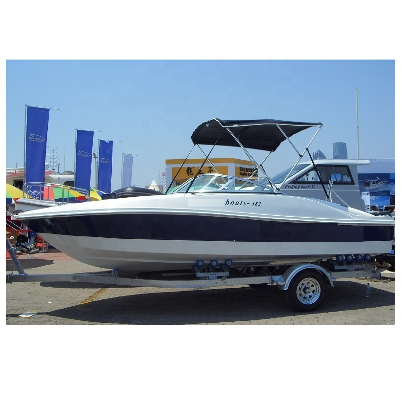 Рыболовная лодка из стекловолокна 19ft, скоростная лодка, яхта