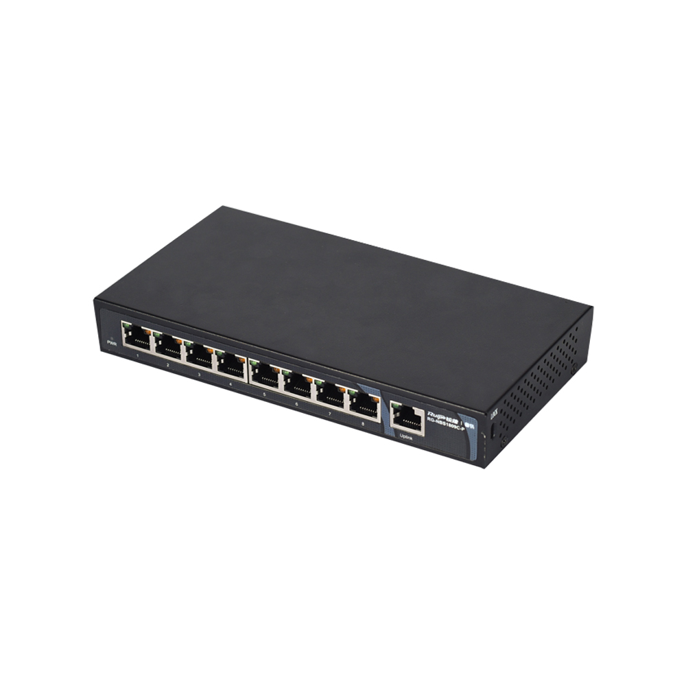 Сетевой коммутатор с 8 портами PoE/POE, 60 Вт, переключатель питания Ethernet для IP-камеры, 1 гигабитный порт uplink