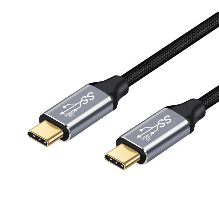 Позолоченные USB 3.1 Gen2 USB C кабели с 16-контактным чипом E-Marker поддержка PD 100 Вт 10 Гбит/с 4K полнофункциональные