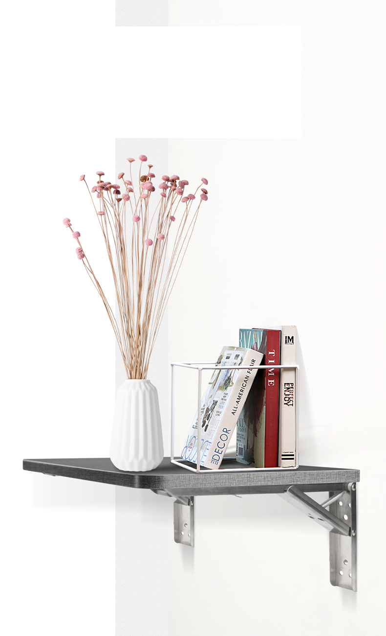 Special Hot Selling Metal Iron White Stainless Steel Triangle Angle Folding Bracket