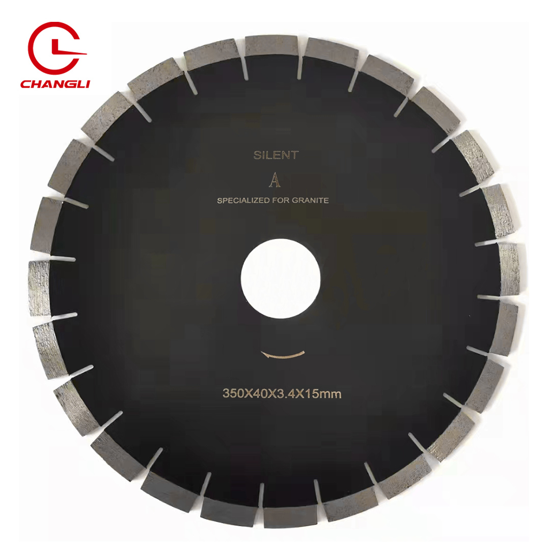 Hot Sale 350mm 14inch Silent High-end Segment Long Life Slab Circle Cutting Disc Diamond Saw Blade For Hard Granite Stone