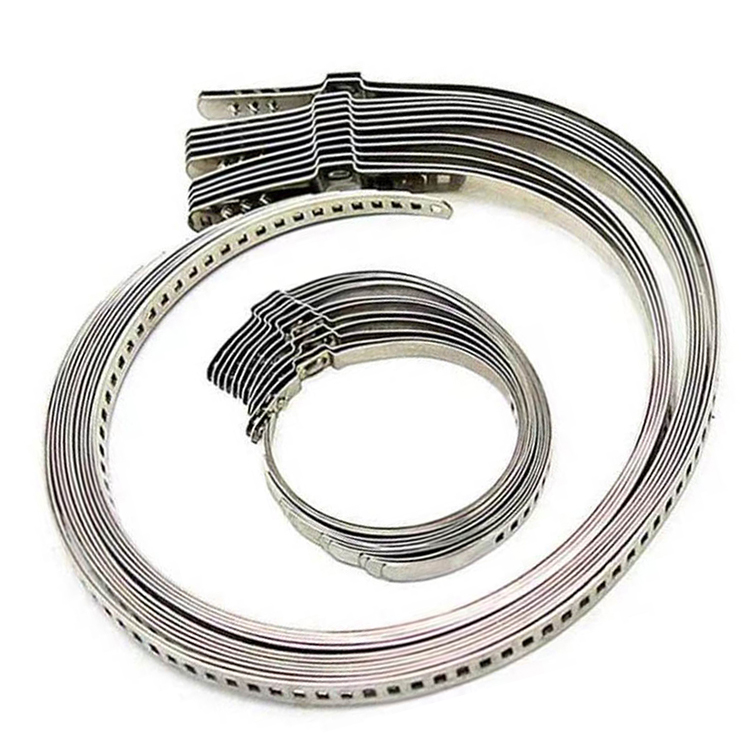 Competitive price Clamps Adjustable clamp stepless single ear hose clamp Hot selling ss304 Pipe Fittings