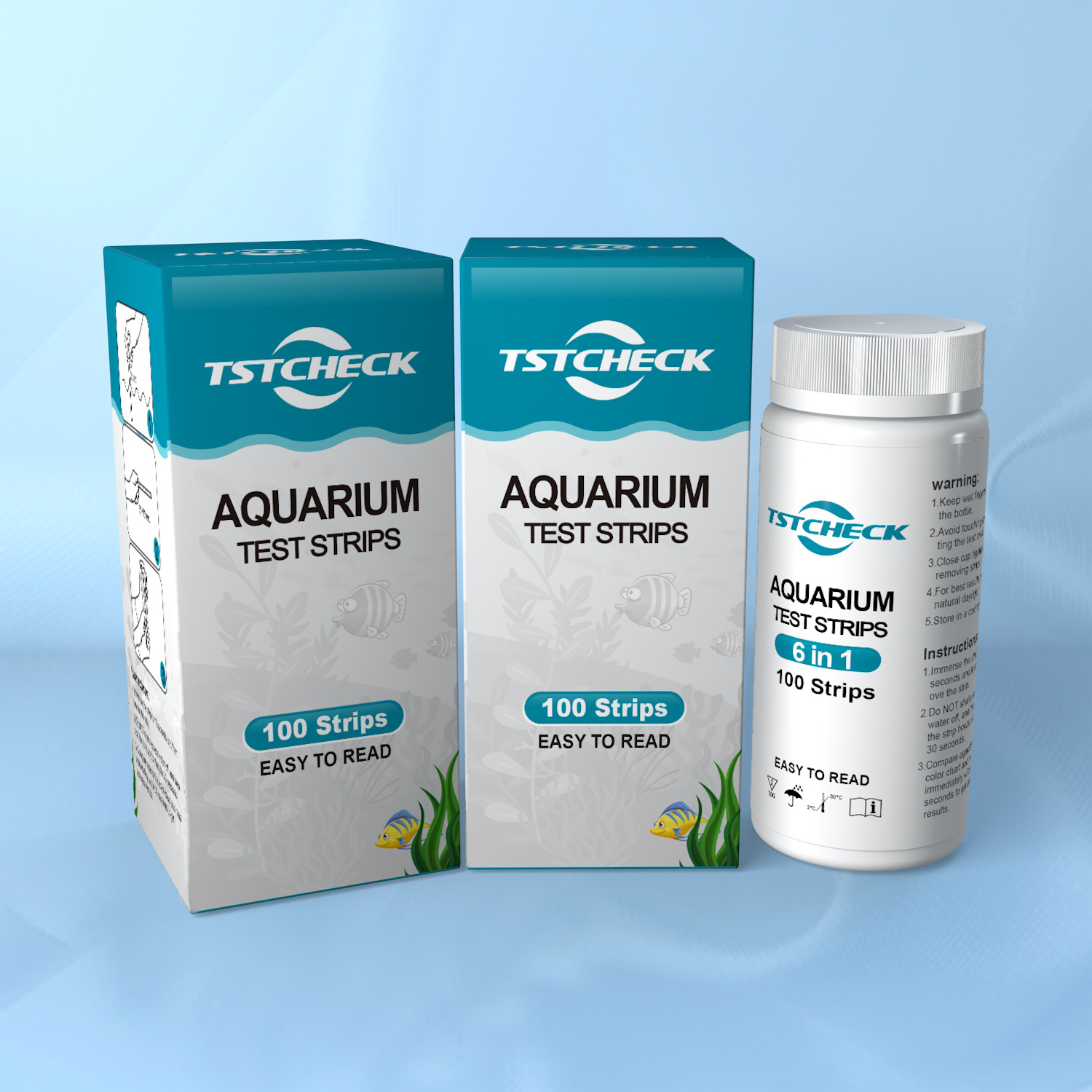 Aquarium Test Strips 7 in1 Best Kit for Accurate Water Quality Testing for Saltwater & Freshwater