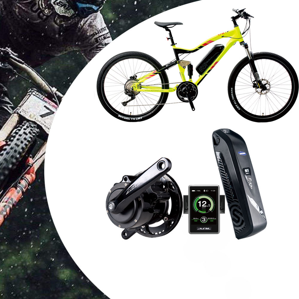 27,5 MTB рама с электрическим велосипедом Средний привод Электрический велосипед мотор для горного велосипеда Эффективный Электрический велосипед комплект