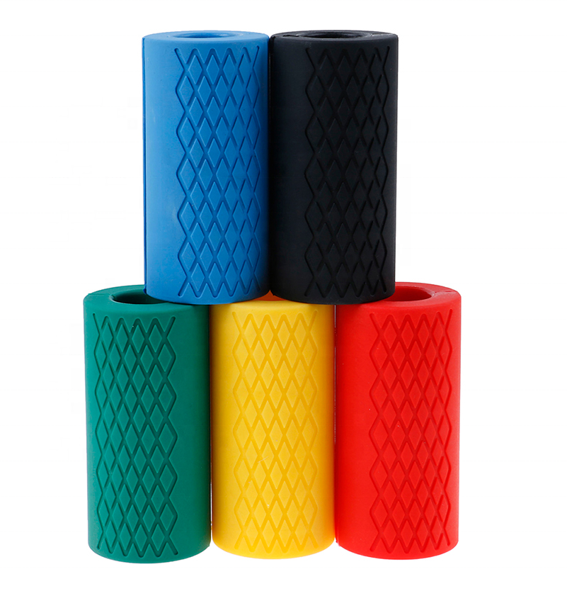 2020 popular silicone fitness bomber grip barbell cover set Thick Bar Grips