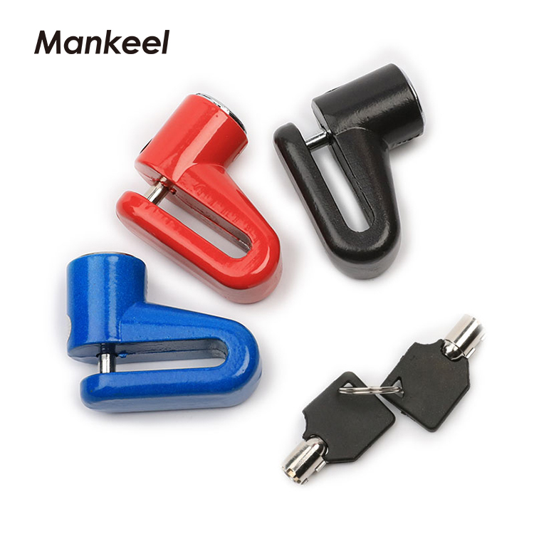 Mankeel Alarm Security Anti-theft Safety Cycle Accessories Folding Cap Bike Bicycle Lock For Electric Bike Motorcycle With Key
