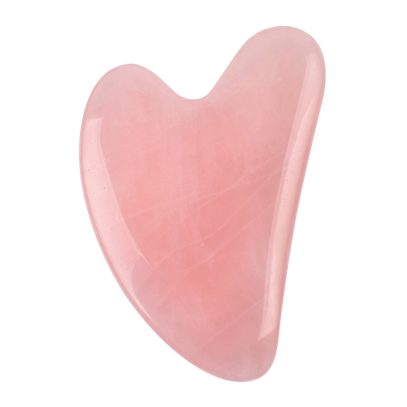 Best Selling Price Wholesale Custom Logo Rose Quartz Jade Gua Sha Tool for skin care