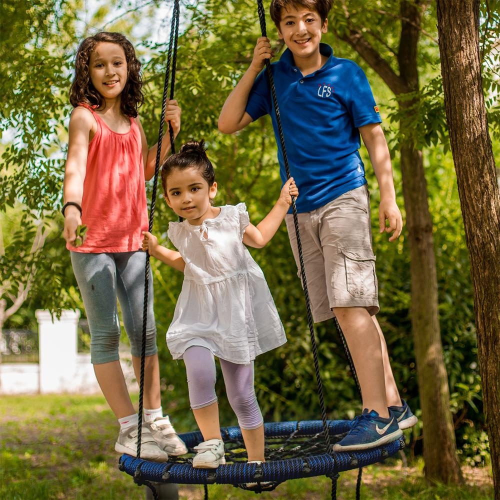 Children Toy Portable Patio Playground Tree Round Outdoor Garden Baby Nest Swing For Kids