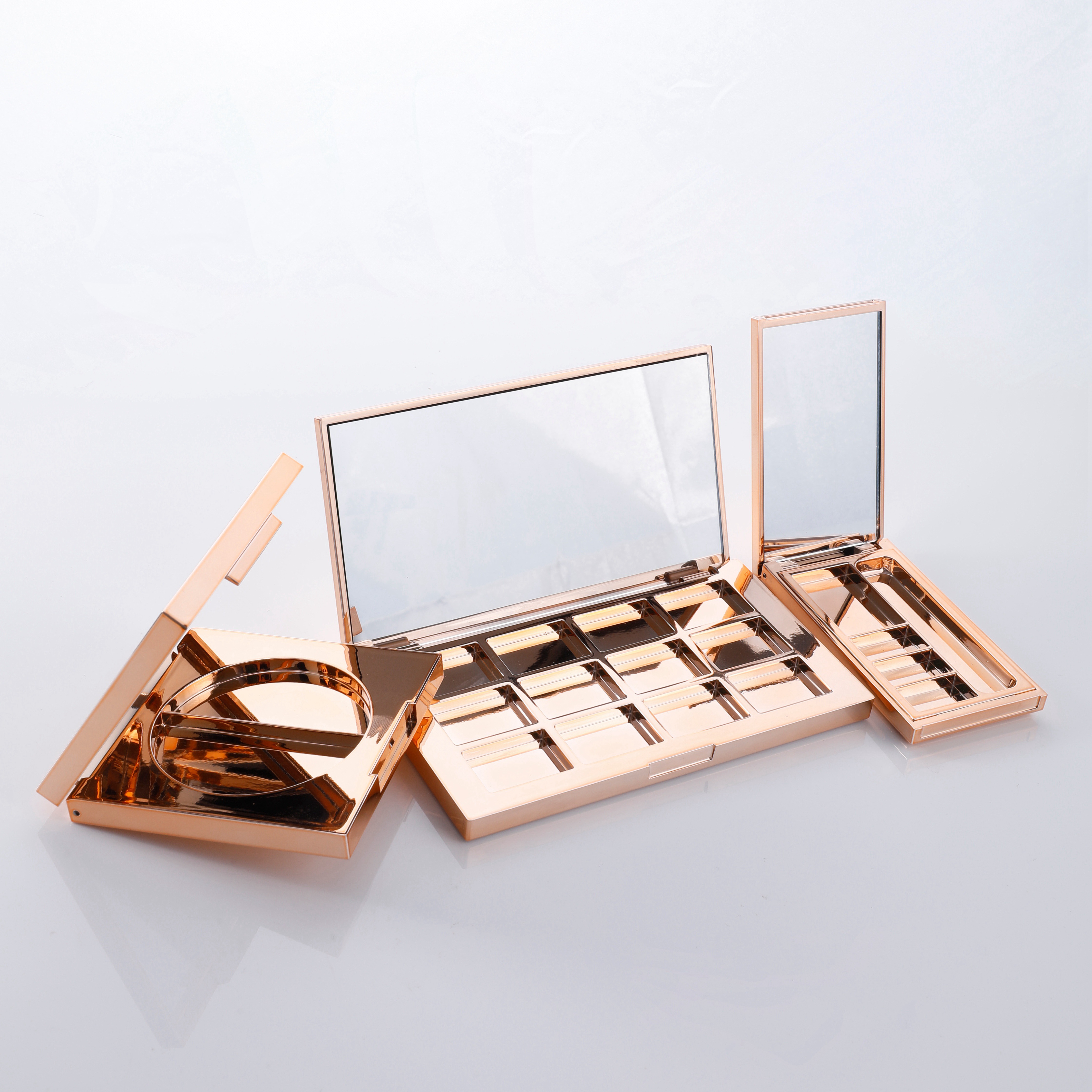 Personalized gift single layer design 12 color cosmetics magnetic eyeshadow case compact case,hard case eyeshadow palette