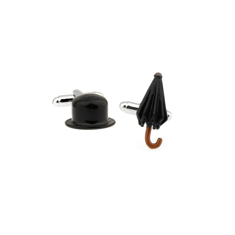 Button High Quality Luxury French Copper Alloy Magic Show Tool Hat Umbrella Mens Cuff Links Cufflinks For Mens Shirt