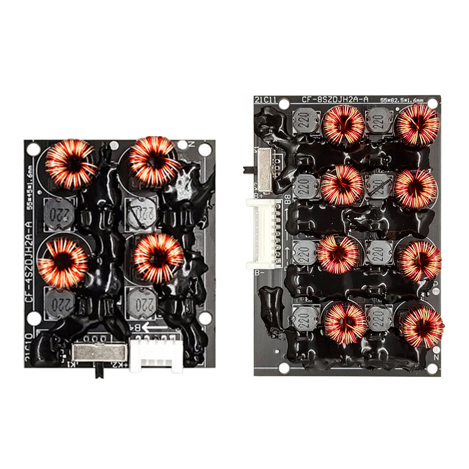 2A 4S 8S BMS Factory customized balancer equalizer Li-ion Lifepo4 battery active protection balancing board