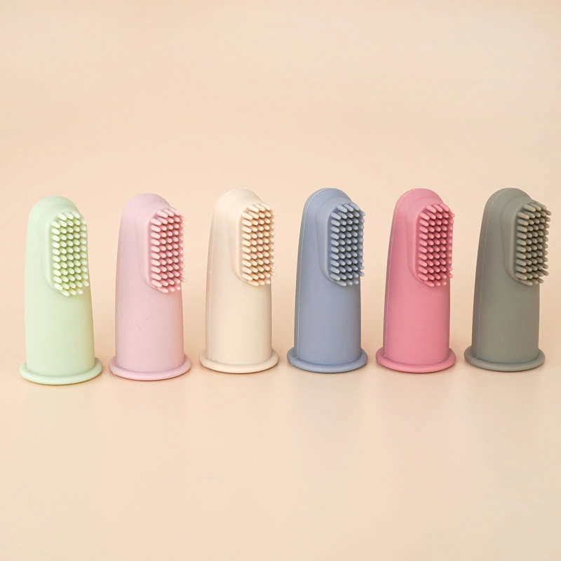 Food Safe Approve Soft Silicone Children's Products Personalized Toothbrush Head Infant Baby Teether Toys