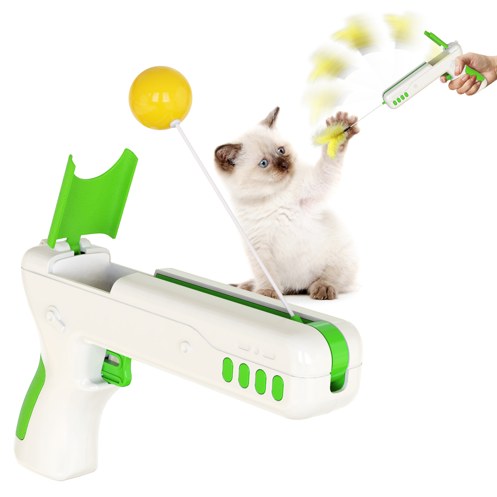 Automatic Cat Toy Butterfly Animal Shape Plastic Funny Training Toy