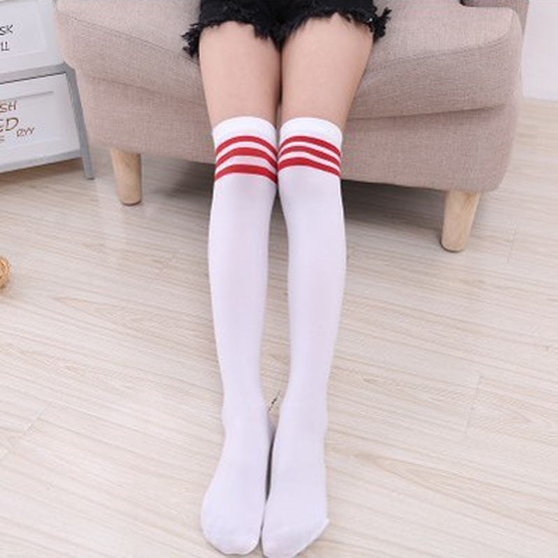 Wholesale Childrens Stocking Velvet Dance Socks Over Knee Pure Color for Girls Sock