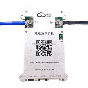 JK-B1A8S10P JK smart bms 3-8s 100A with 1A active balance current with black and blue 7AWG output cable